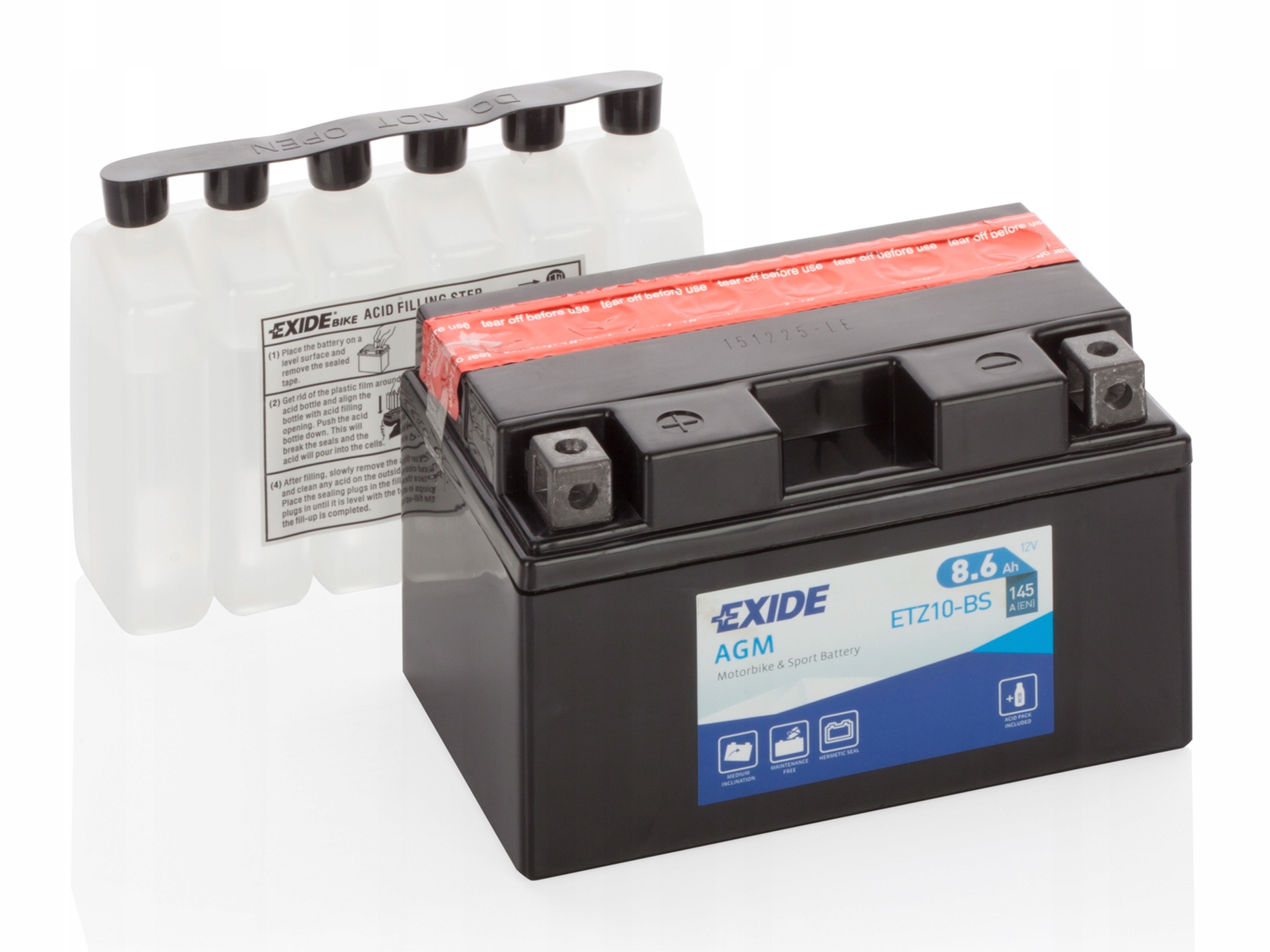 

Akumulator 8,6 Ah Exide Agm dry charged ETZ10-BS