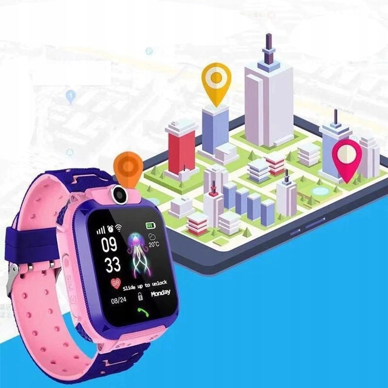SMARTWATCH Zegarek dla dziecka SIM PL LOKALIZATOR Marka Inna marka