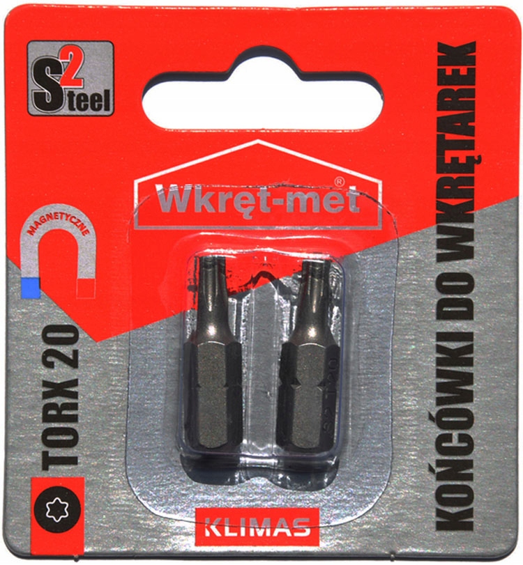 Bity Końcówki Do Wkrętarki Torx Tx 20 , 25mm 2szt.