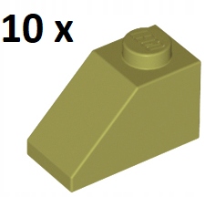

Lego Olive Green Slope 45 stopni 2x1 3040 10szt