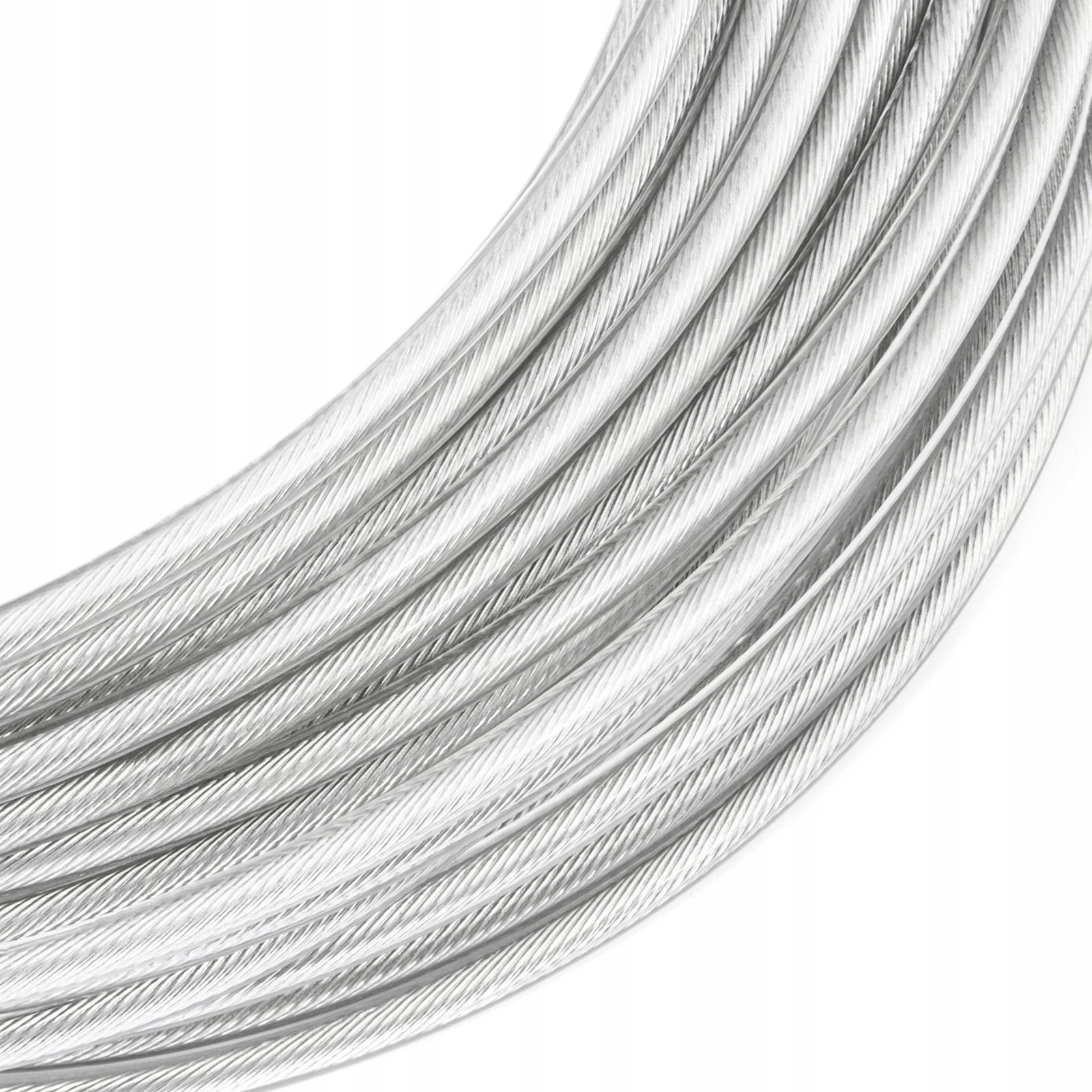 

Lina stalowa Nierdzewna Pcv 1,25/2mm 7x7 30m Linka