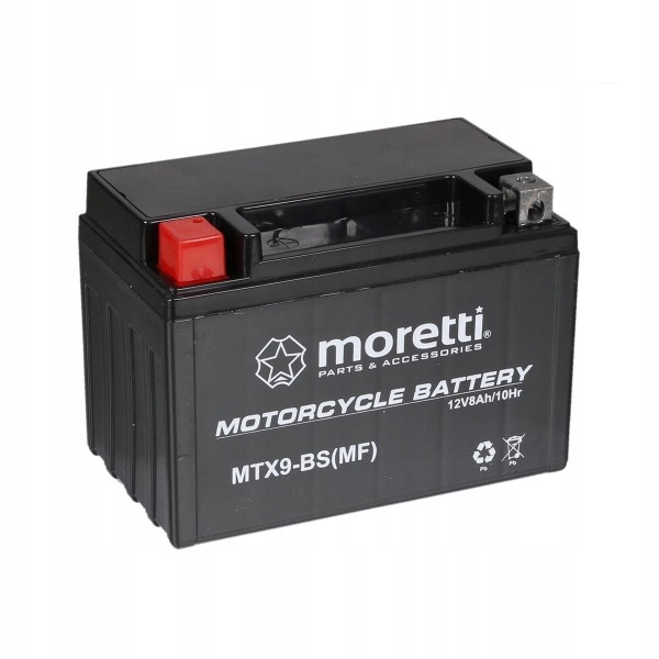 

Akumulator Moretti MTX9-BS YTX9-BS 12V 8Ah 120A