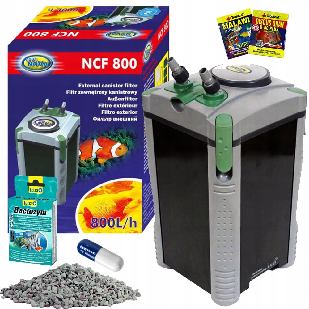 Levně Venkovní Filtr Aqua Nova NCF-800 pro akvárium <200L Bonus