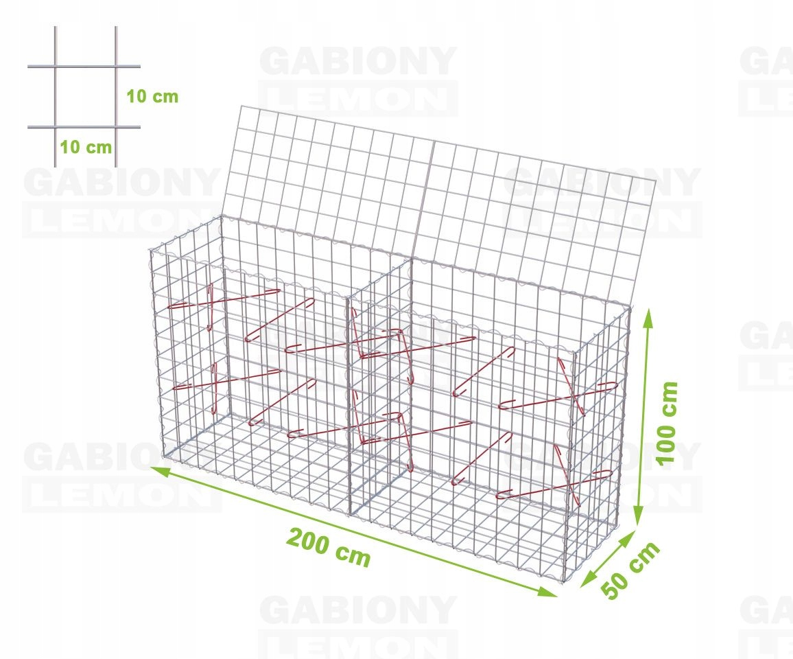 200x50x100cm Kabinet GABIONA výrobca
