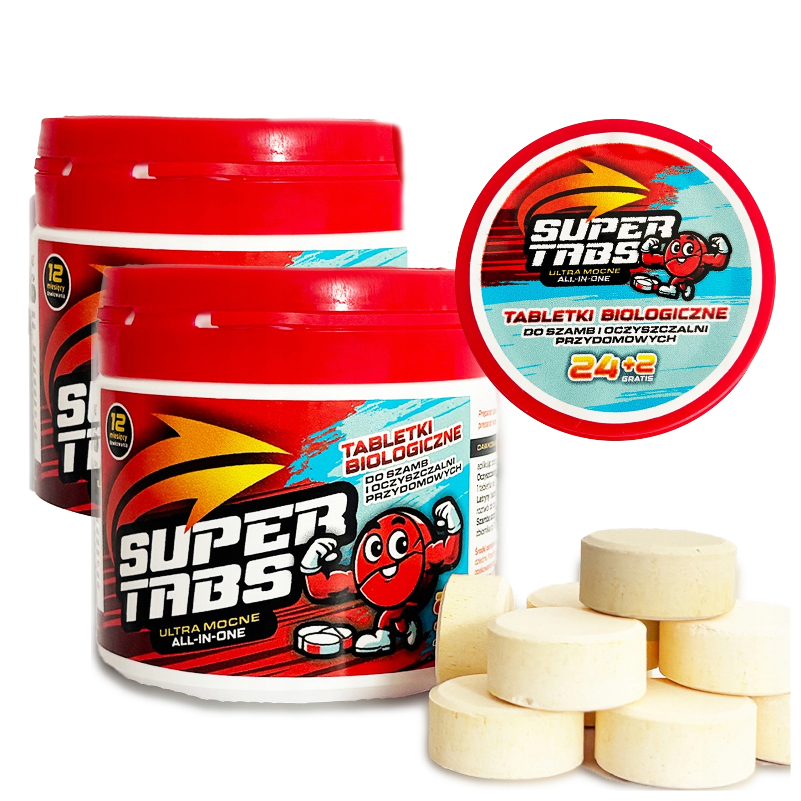 Mocne Bakterie do szamba Tabletki na lata Tłuszcze Tabletki do szamba