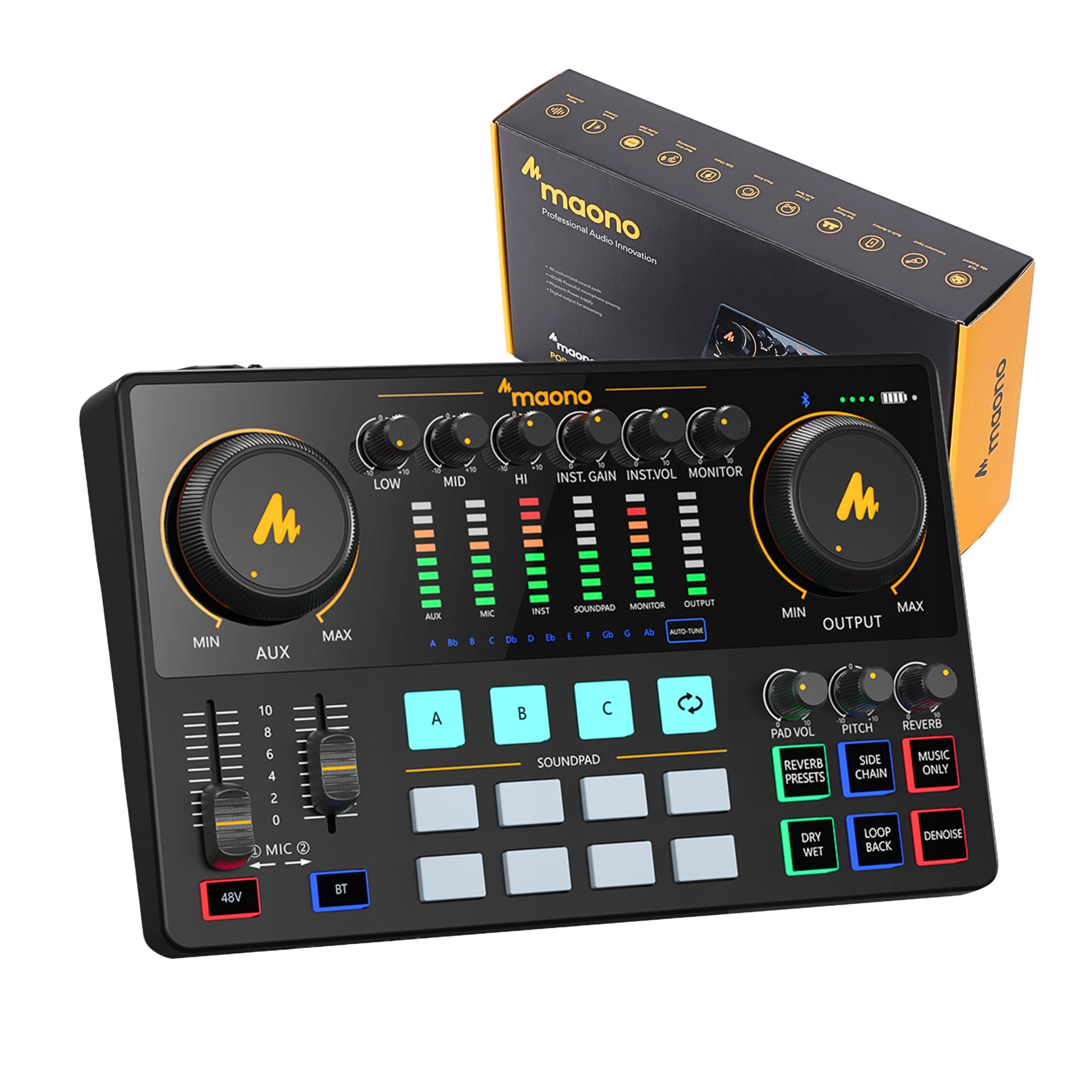 Mixér zvuku a zvuková karta E2 Maono Maonocaster AME2 Bluetooth Usb-c