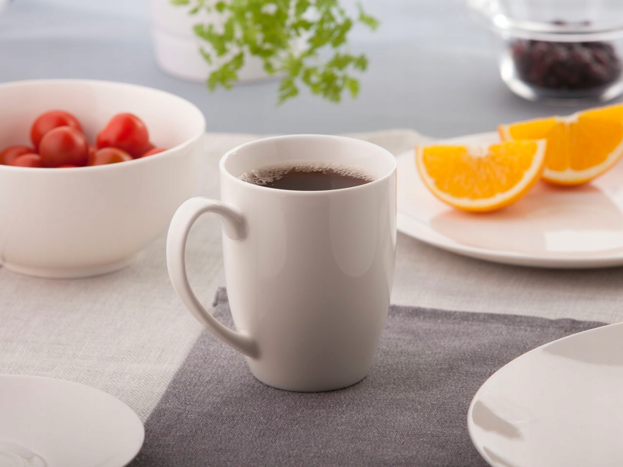 Kubki z uchem do kawy herbaty zestaw kubków 6 szt Altom Design Bella 320 ml Kolor beżowy