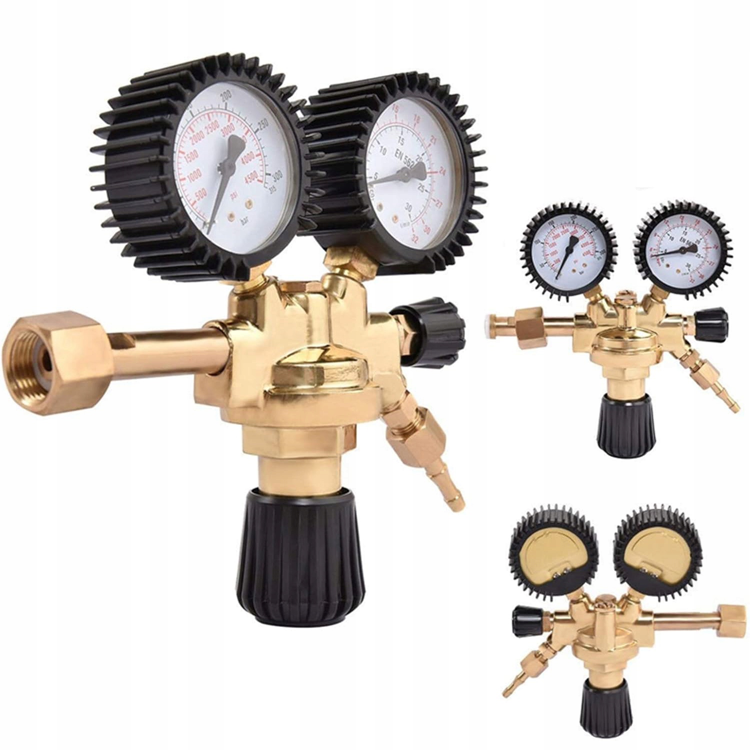 Lahvový Reduktor pro argon co2 Mig/mag Tig Reduktor s 2x Manometrem Regulace