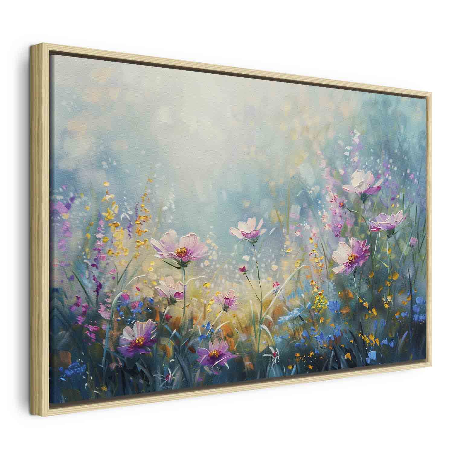 Pole Květin Příroda Inspirovaný Mincemi Obraz V Rámu Americký Box Ai 90x60