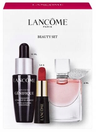 LANCOME ZESTAW LA VIE EST BELLE 4ML + ROUGE DRAMA + ADVANCED