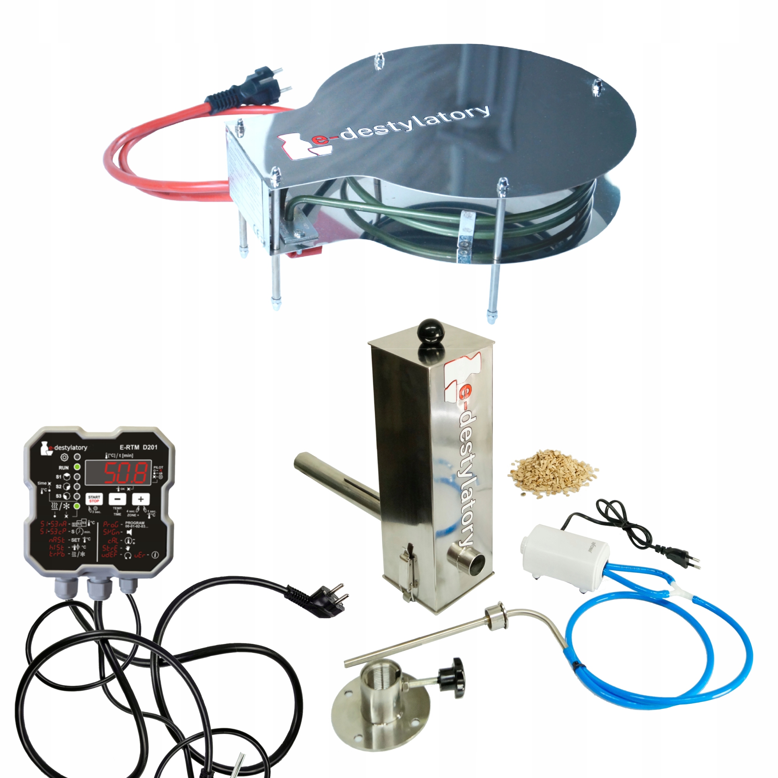 Udiarenský set 3v1 Ovládač generátor dymu ohrievač 3500 W