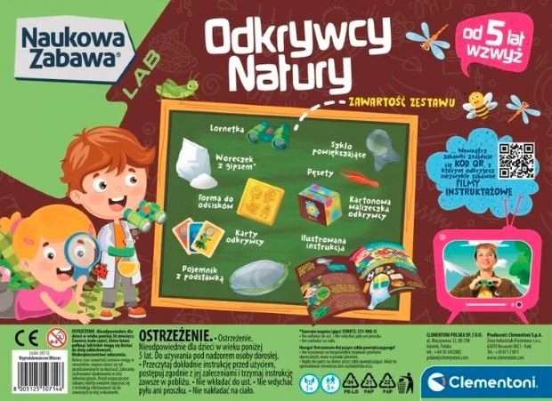 CLEMENTONI Zestaw naukowy Odkrywcy Natury Rodzaj mały chemik