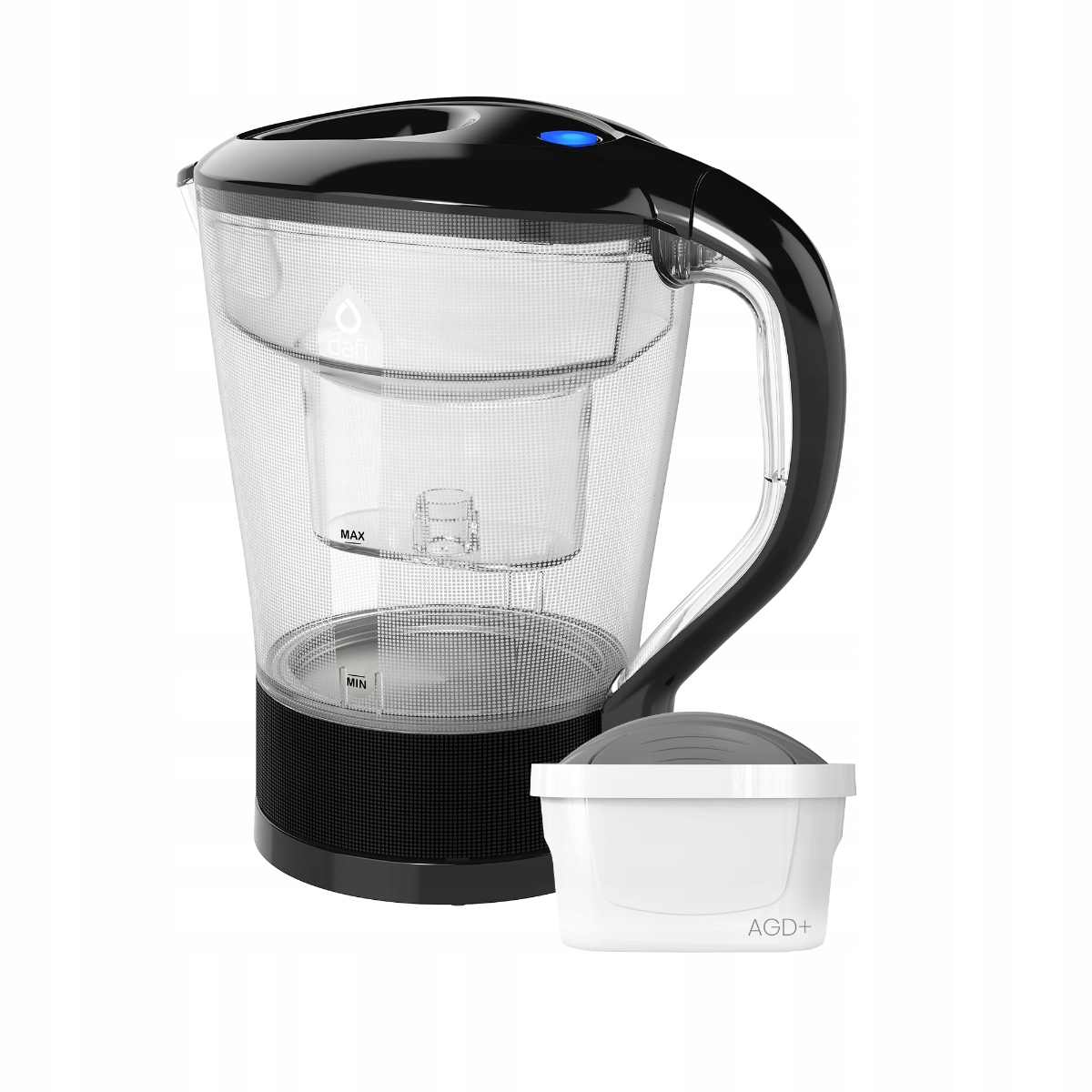 Elektryczny czajnik filtrujący Dafi 2w1 czarny z wkładem Agd+ Unimax