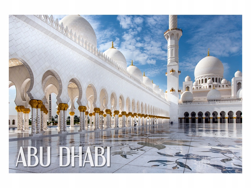 

Abu Dhabi stolica meczet Magnes na lodówkę