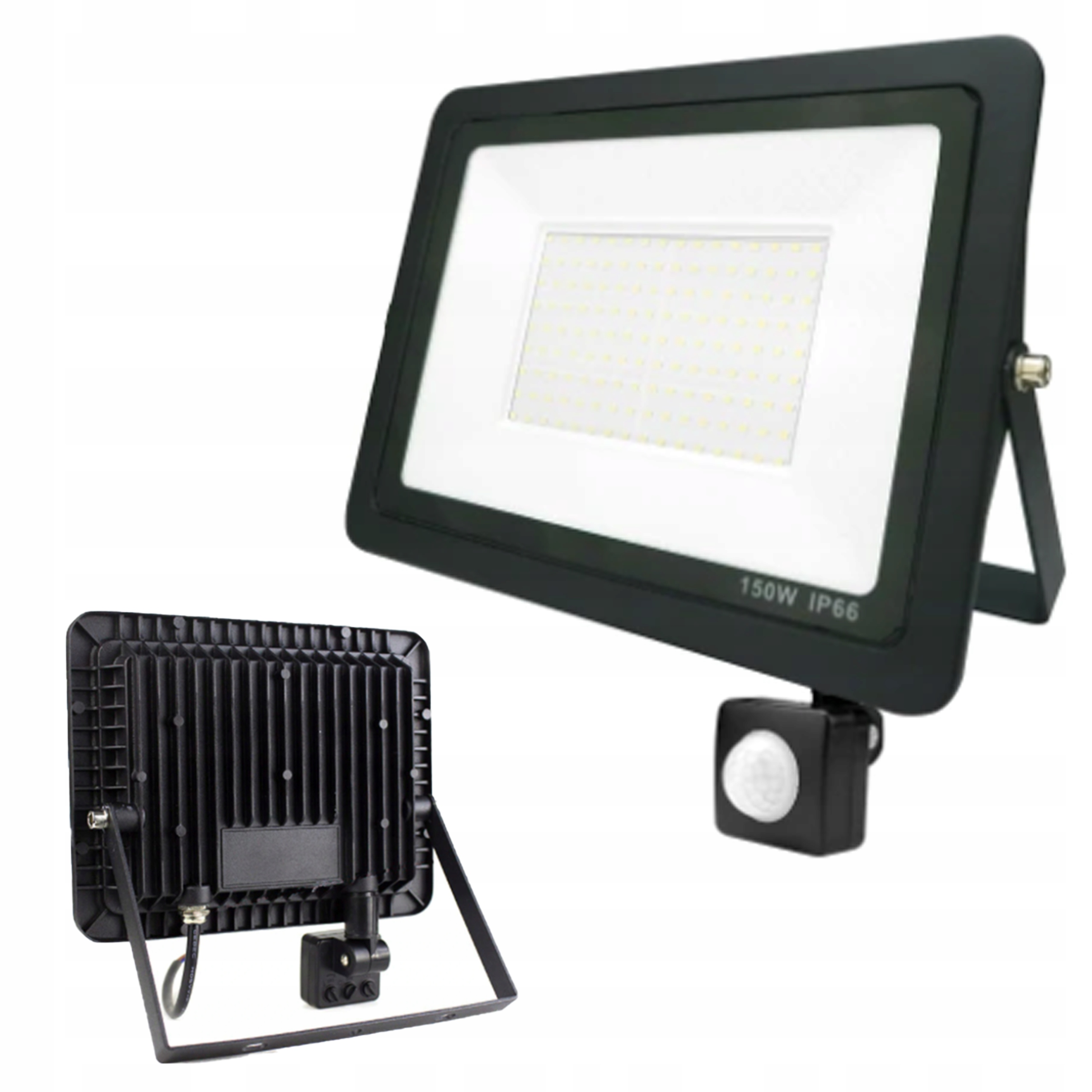 Галогенная светодиодная лампа прожектор 150 Вт с датчиком движения