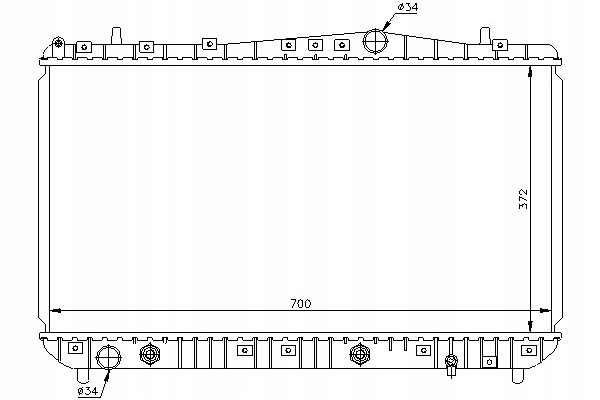 CHŁODNICA INTERCOOLER 96553 NIS