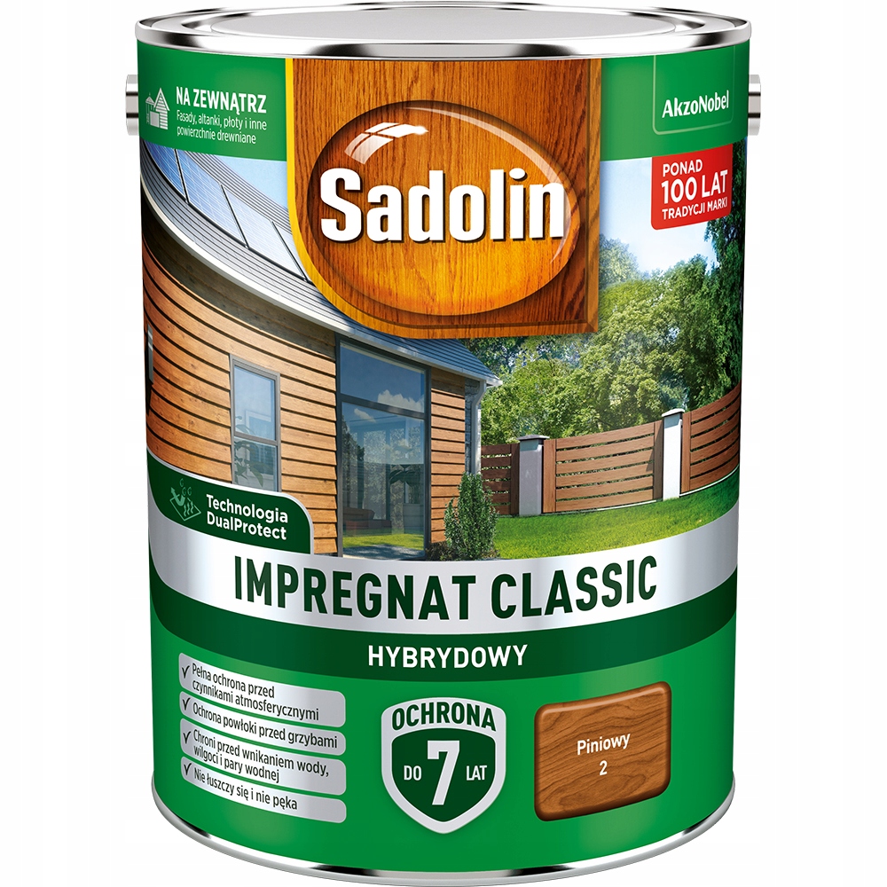 Sadolin impregnat do drewna Classic Piniowy 4,5L