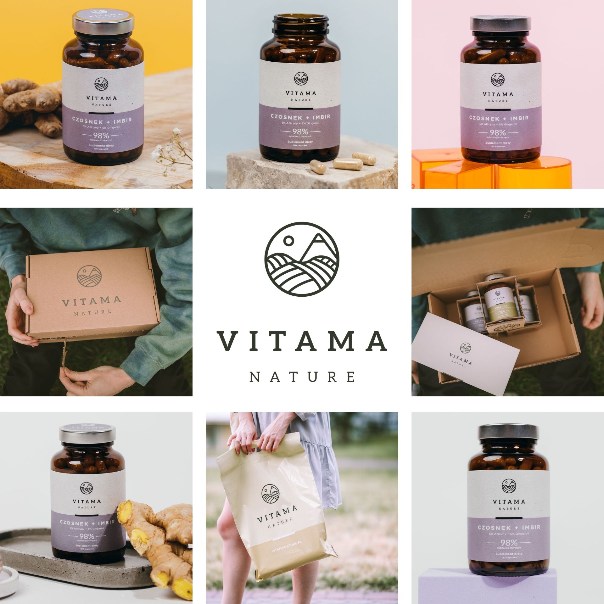 Vitama Nature česnako ir imbiero ekstraktas 840 mg, 120 kapsulių - nuotrauka 16