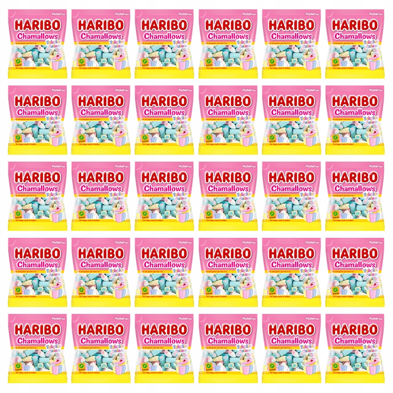 Haribo Chamallows Tubular Colors 90 g X30