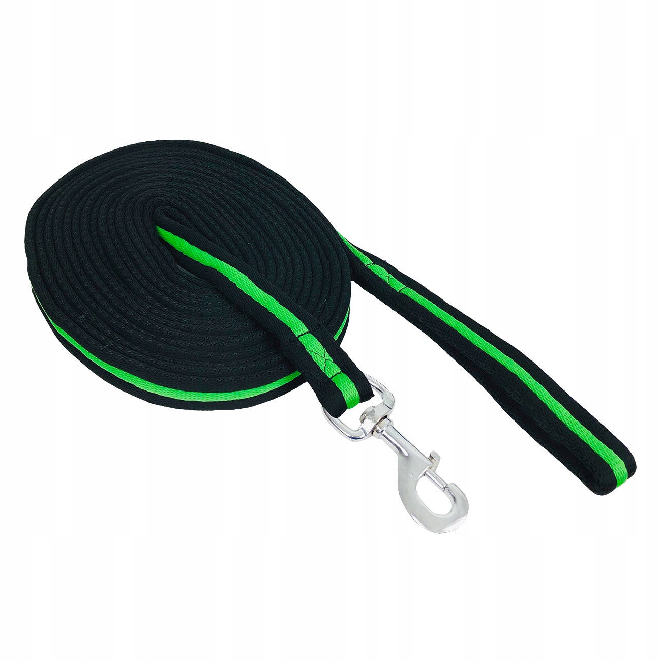 Lonża York bawełniana czarno-zielona 8,5m