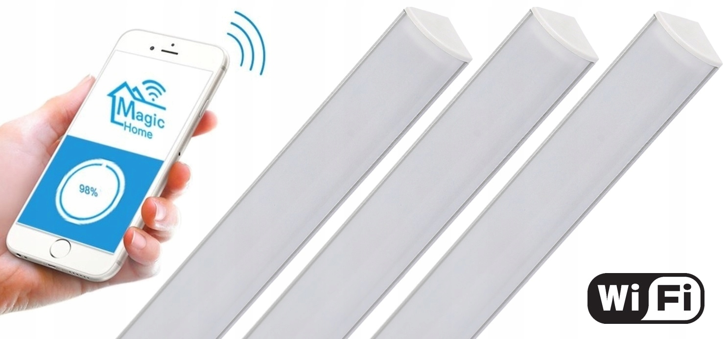 Rohová Led nábytková lišta pod skříňku 3x160 cm WiFi