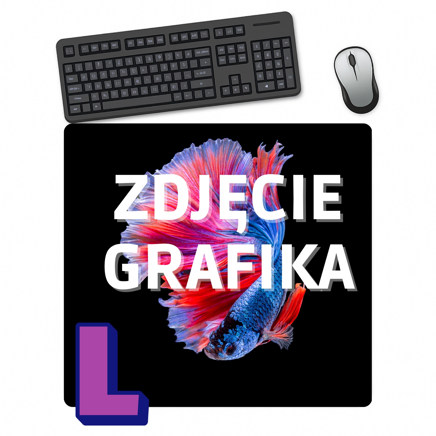 Personalizowana Podkładka pod Mysz ze Zdjęciem Własna Grafika L 45×40 cm