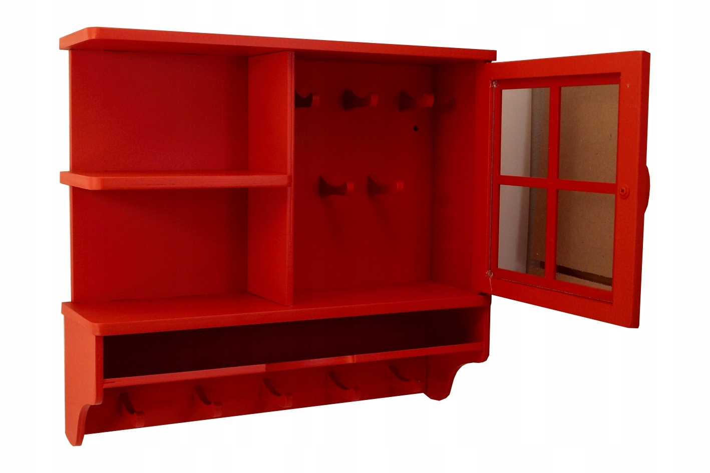 SZAFKA, SKRZYNKA NA KLUCZE Z PÓŁKAMI CZERWONA WYBÓR EAN (GTIN) 5904280453264