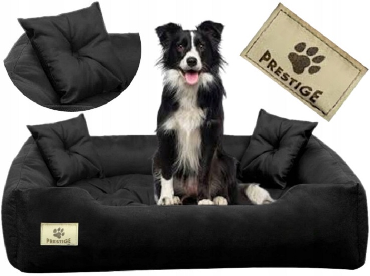 Levně Pelíšek pro psa kotec Prestige 100x75 cm voděodolná černá