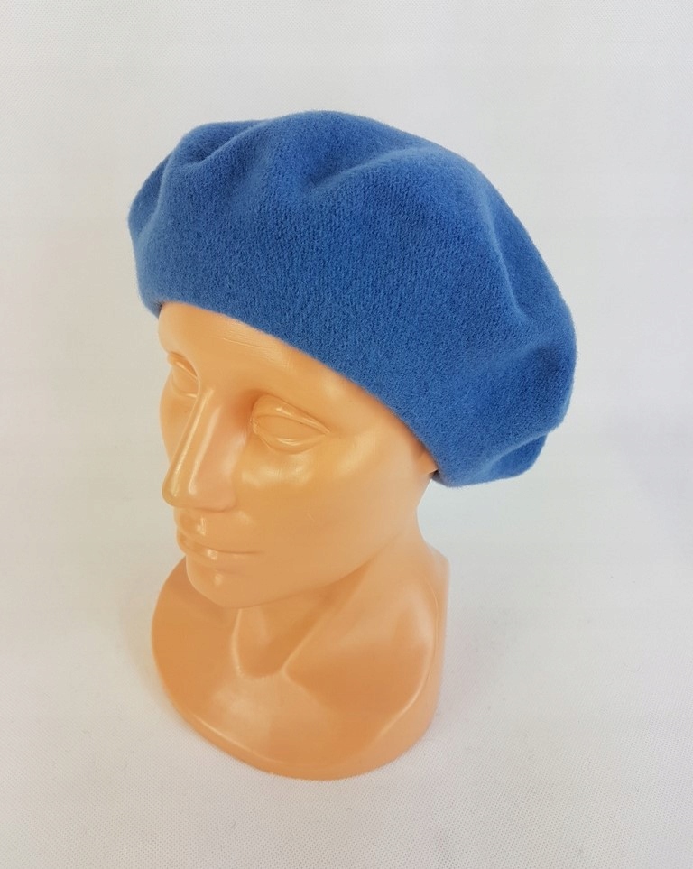 32 BERET FEZKO NIEBIESKI rozm. 10,5" mały Rozmiar niestandardowy