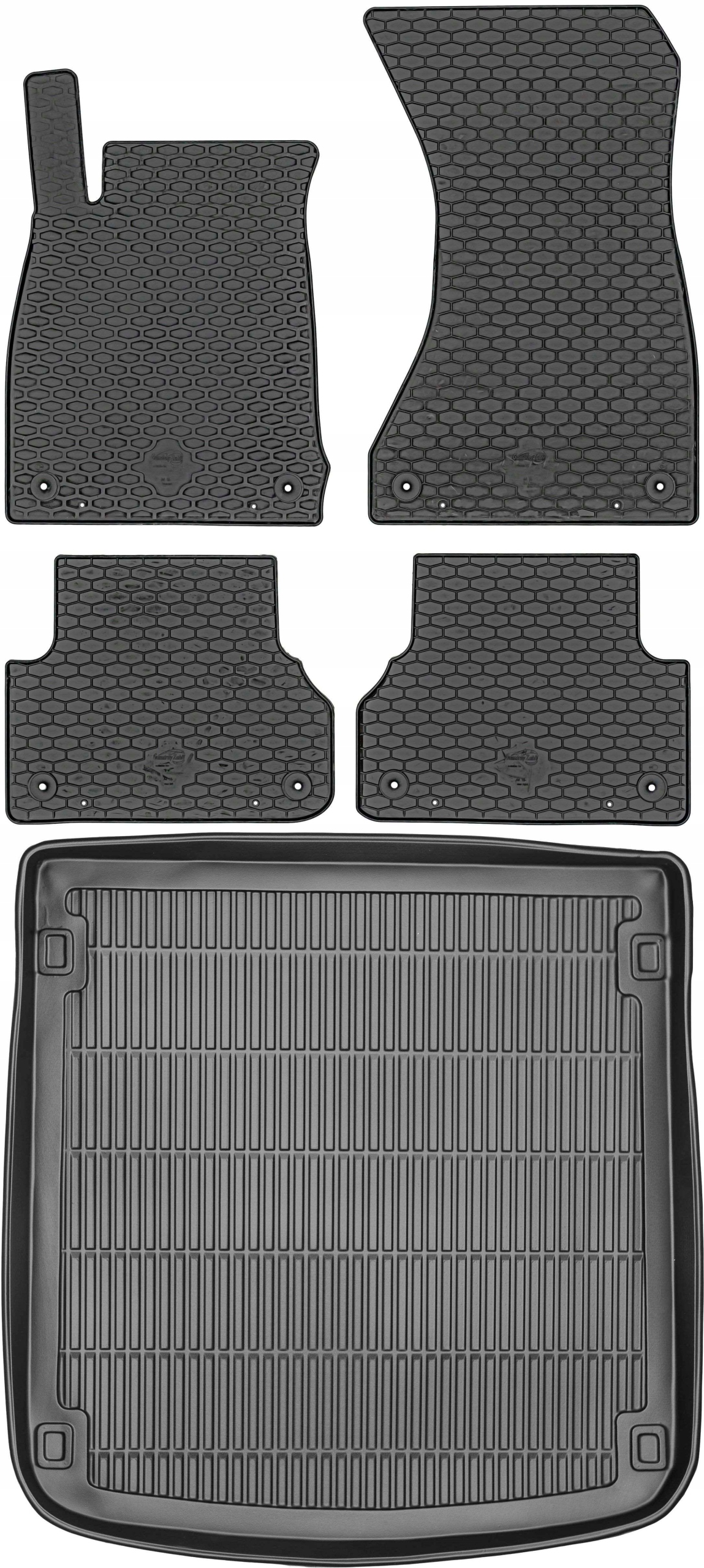 Audi A4 B9 Kombi 2015 Gumové stierače rohož batožinového priestoru