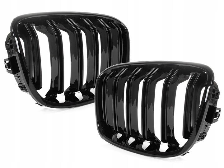 BMW 1 F20 F21 BLACK GLOSSY ATRAPA GRILL NERKI