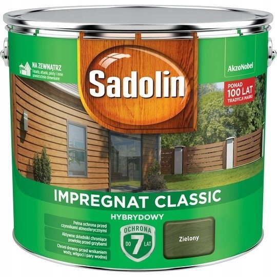 

Sadolin Classic Impr. Hybrydowy 9L Zielony