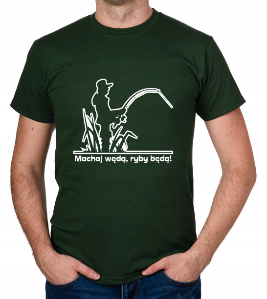 

koszulka Machaj Wędą, Ryby Będą! prezent