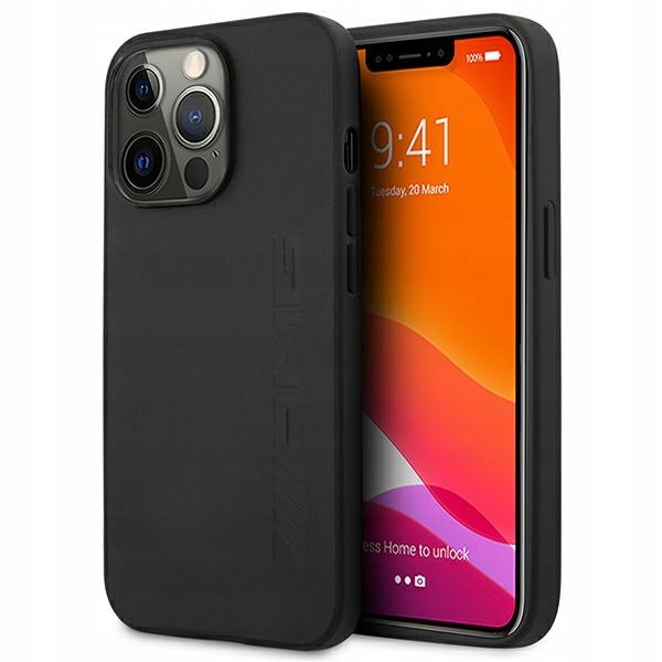 Amg AMHCP14XDOLBK iPhone 14 Pro Max 6,7" černý/černý tvrdý kožený kryt Hot