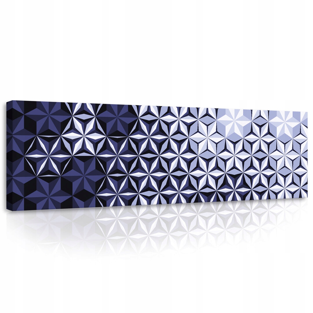 Obraz 145x45 Geometrická abstrakce, trojrozměrný světelný efekt