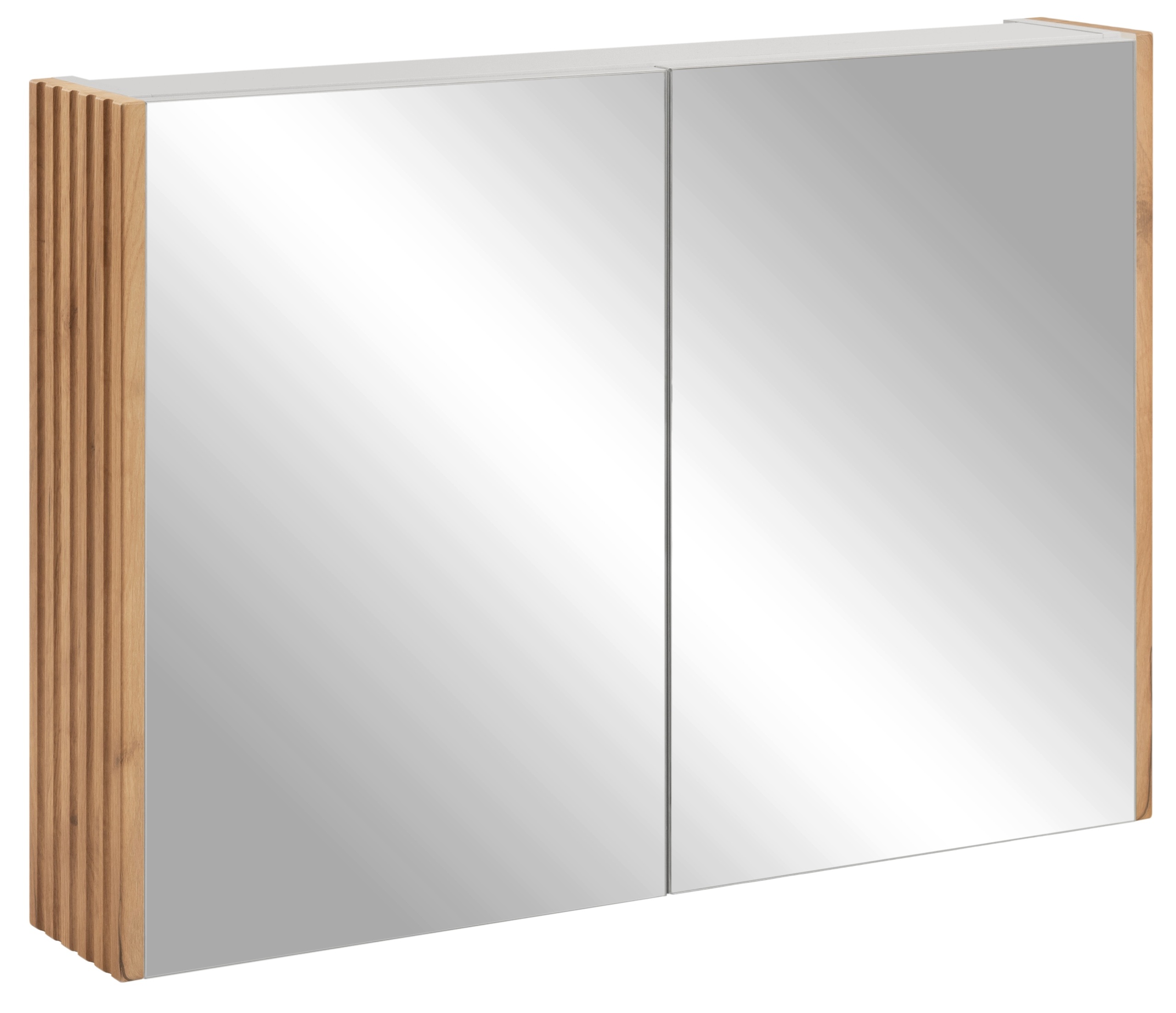 Zrcadlová skříňka Se Zrcadlem 80 Koupelnový boční panel Dub Craft Ryfle Mdf