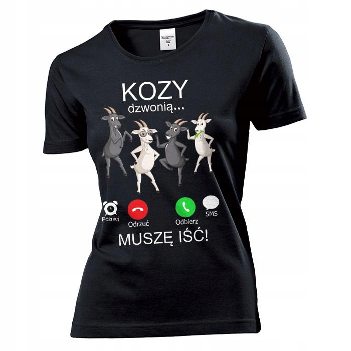 

Koszulka damska Muszę Iść Kozy Dzwonią M