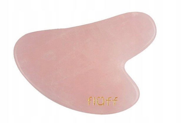 Fluff Gua Sha Stone Kamień Do Masażu Twarzy Różowy Kwarc