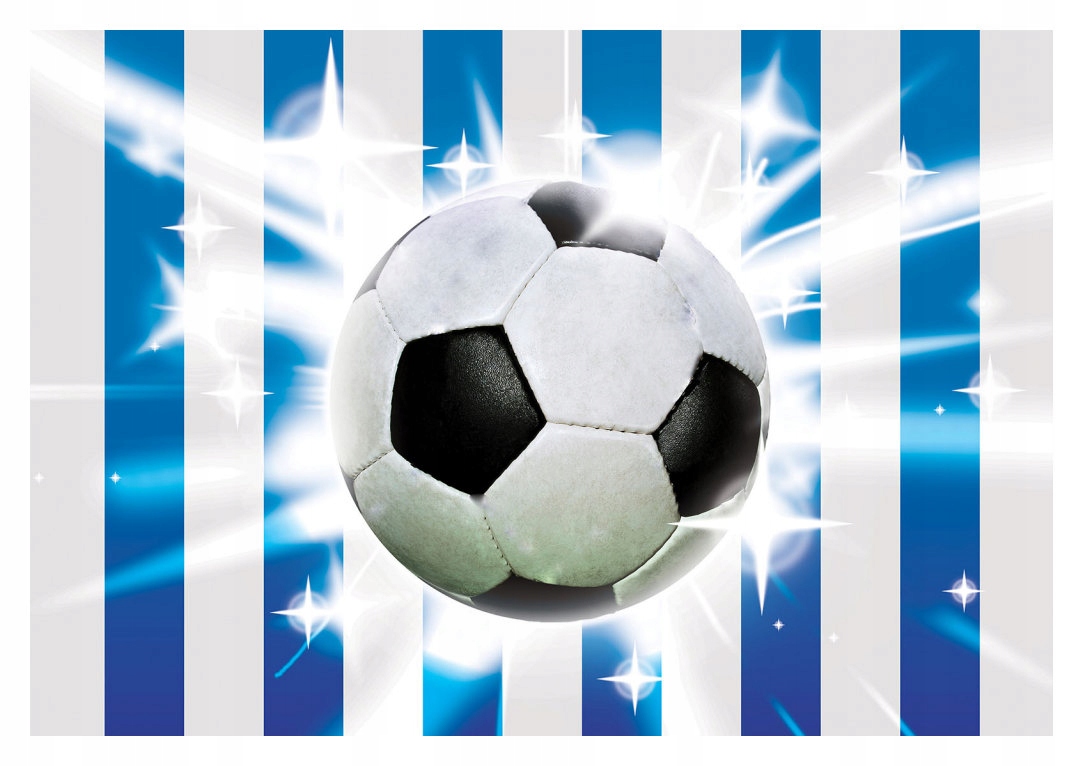 Fototapeta Futbalové lúče na pozadí 416x254 Dynamický dizajn lepidlo