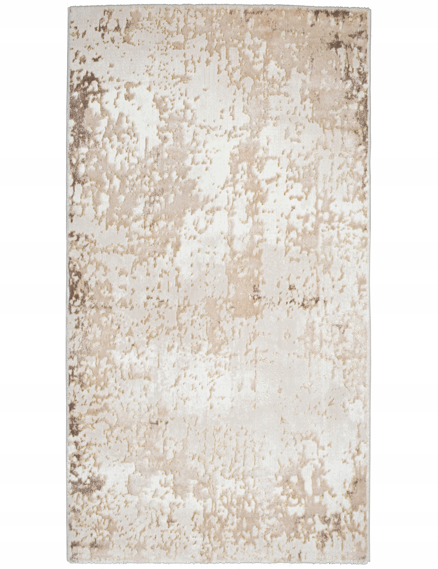 Moderný koberec behúň 80x150 cm Béžový Mäkký koberec