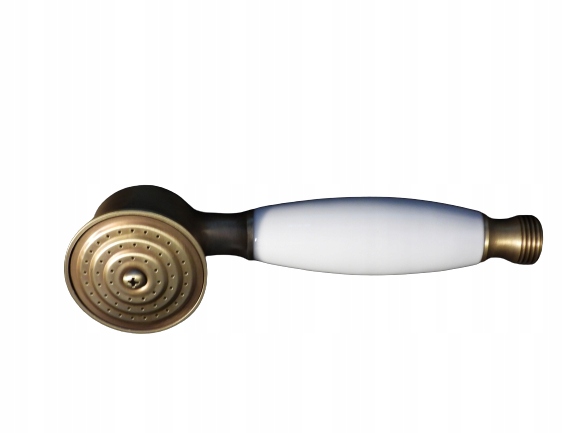 Luxor Sprchová Hlavice Retro Přírodní Mosaz s keramikou Kovová