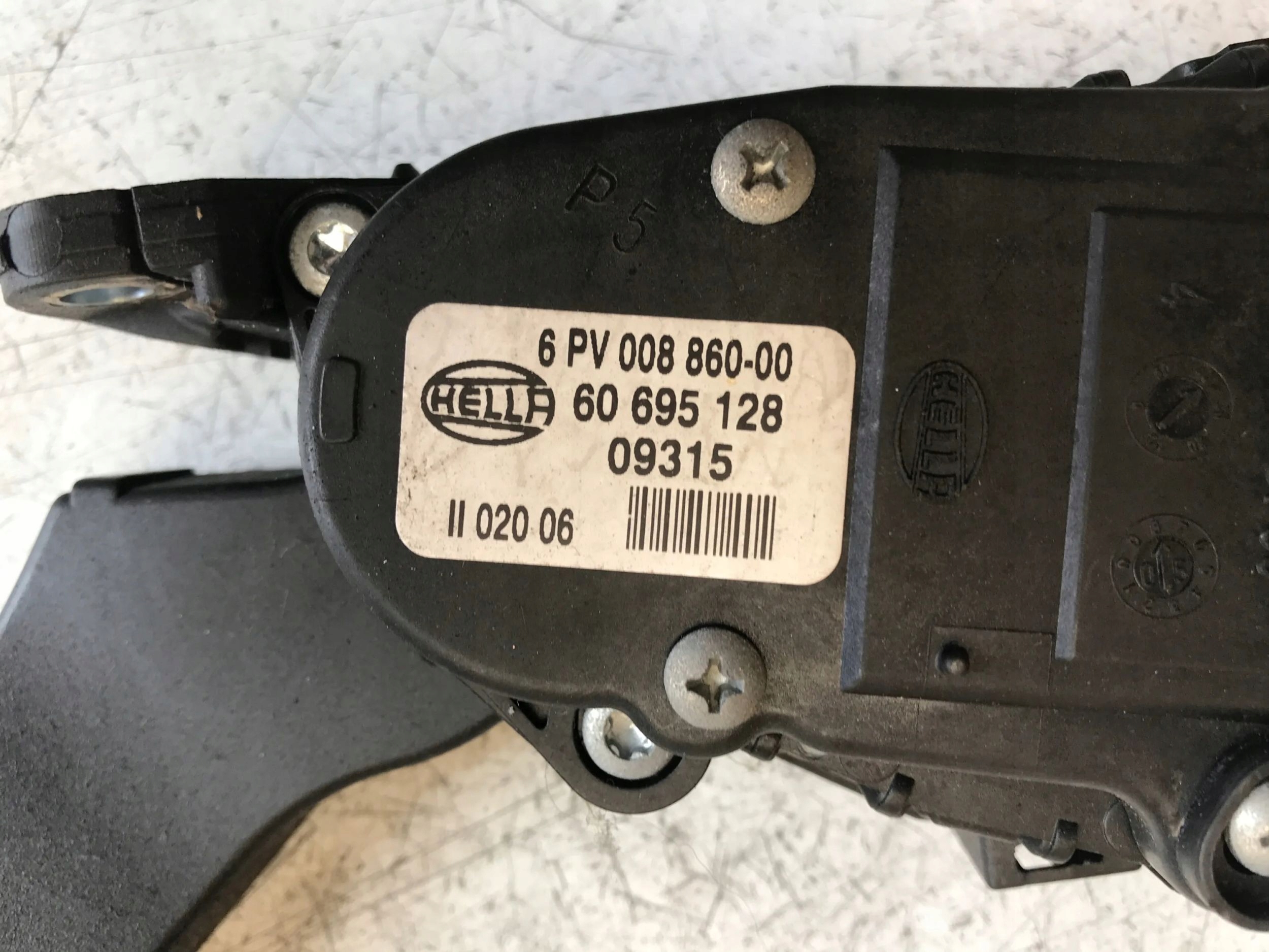 accelerator pedal potentiometer ALFA ROMEO BRERA 60695128