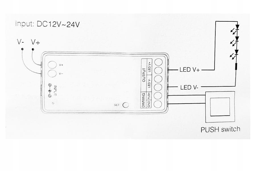 Sterownik LED CCT 12/24V WiFi 12A Typ sterownik
