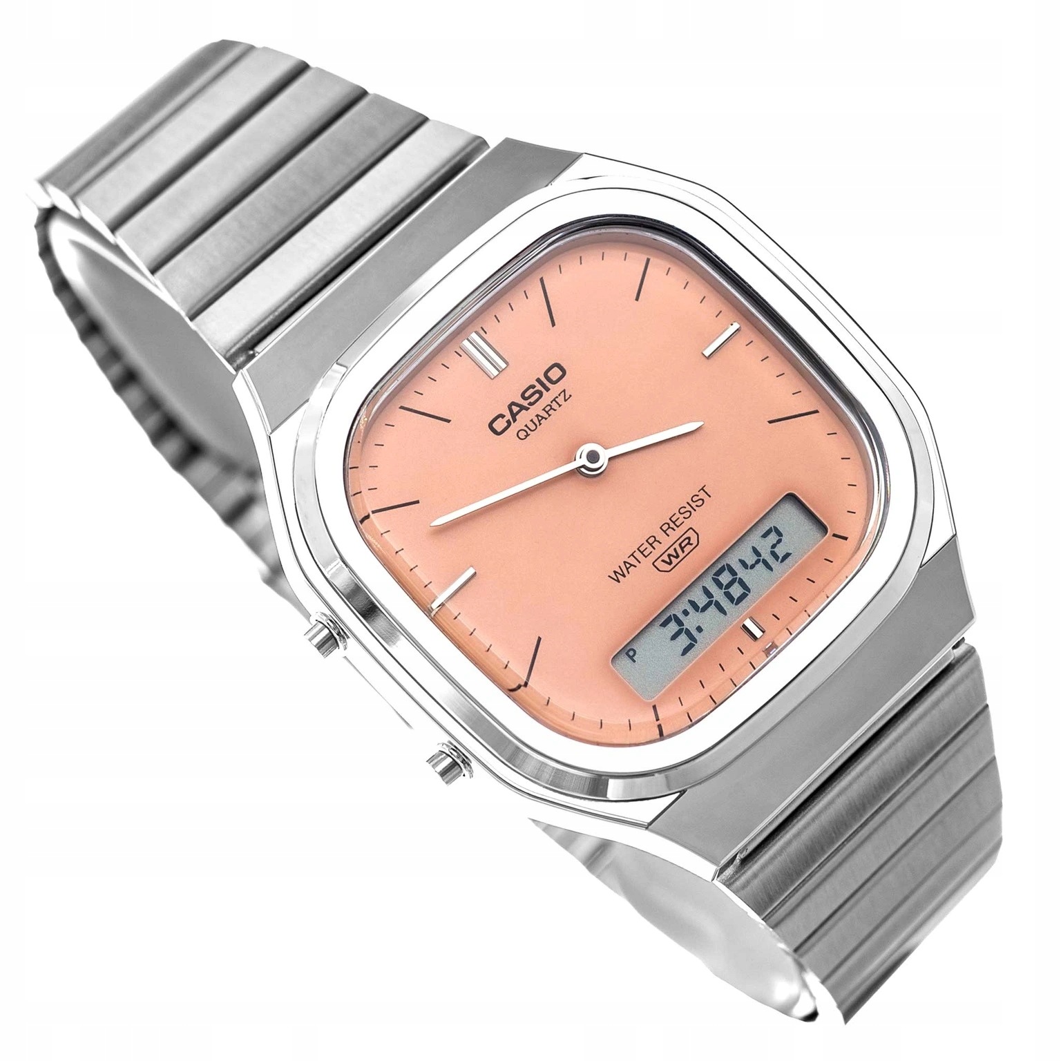 Hodinky Casio AQ-240E-4AEF Vintage Collection Retro Stříbrné
