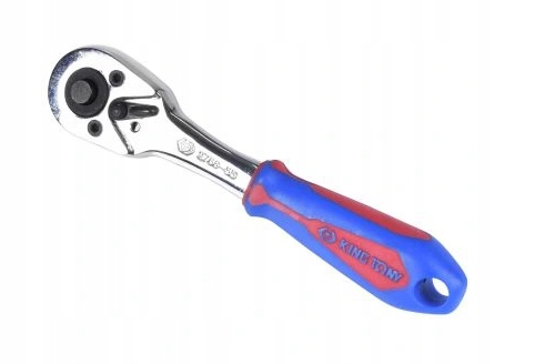 Grzechotka 1/4" z przyciskiem 45 zębów długość 140mm 2766-55G King Tony