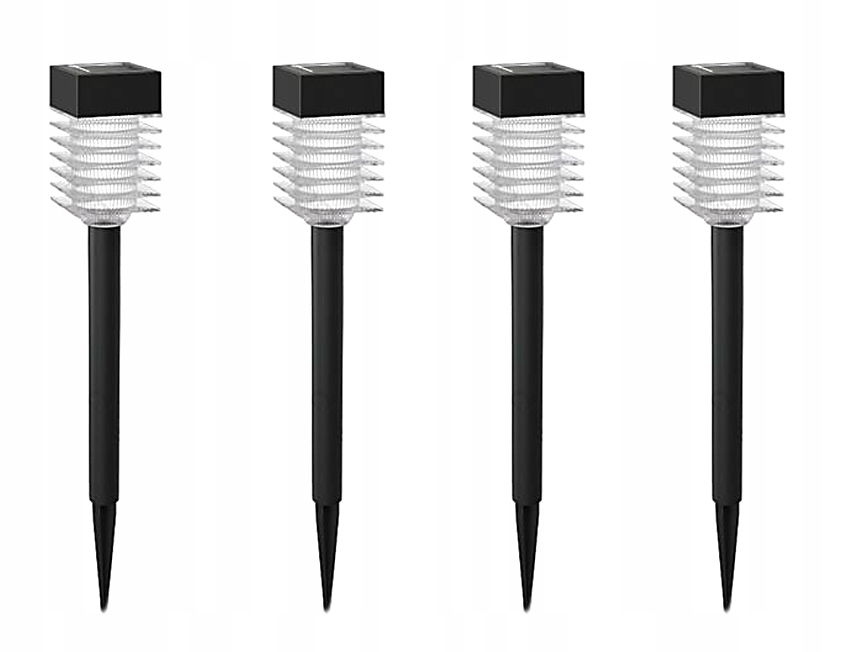 

Lampa Solarna Ogrodowa Wbijana Lampka Ogrodu 4 szt