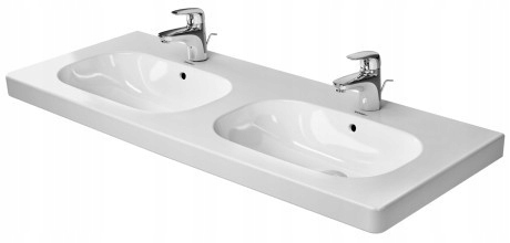 Duravit D-code Umywalka 120x49 2/O Biała