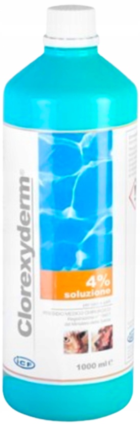 Clorexyderm Solution 4% preparat na skórę dla psa i kota Geulincx 1 L