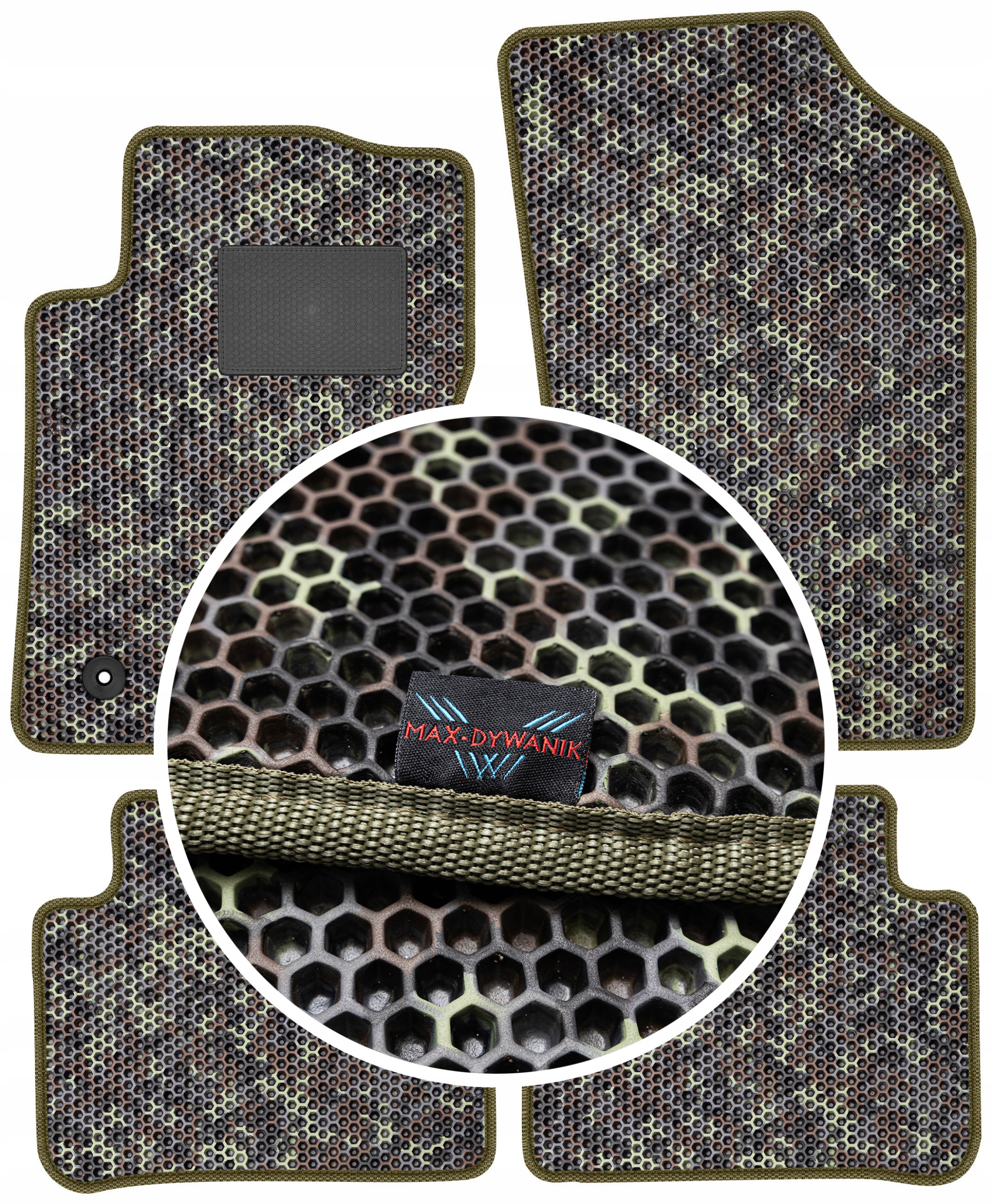 Citroen C3 III 2016- Gumové rohože Eva Moro (maskáčový vzor)