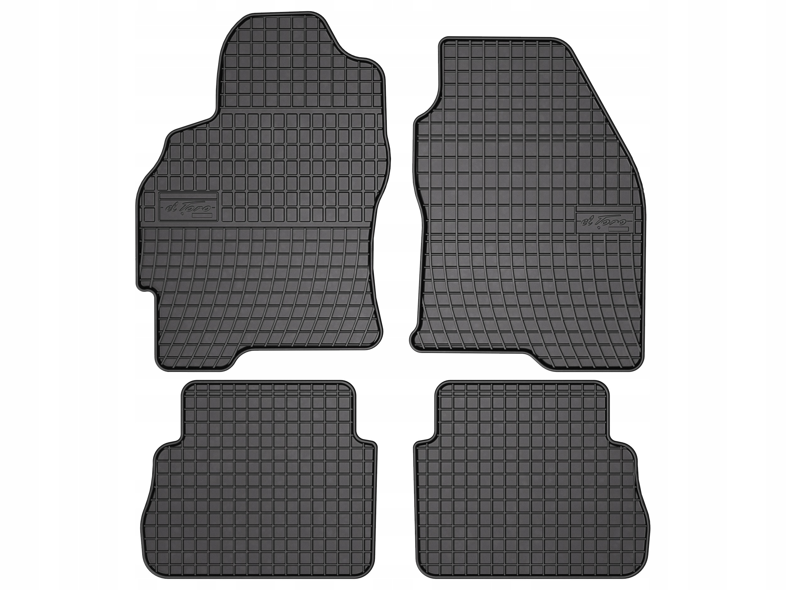 Gumové koberce pro Ford Mondeo MK2 1996-2000 sada 4 ks SolidPRO rant